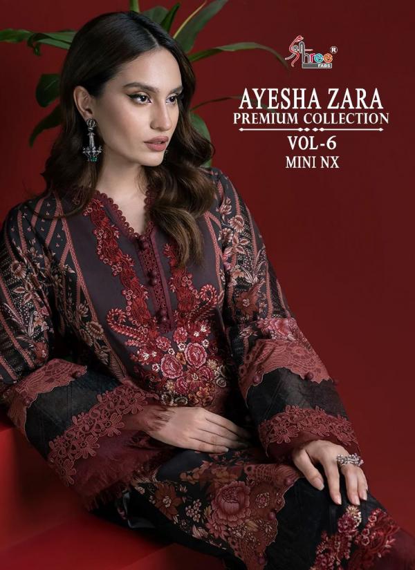 Shree Ayesha Zara Premium 6 Mini Nx Cotton Pakistani Suits Collection